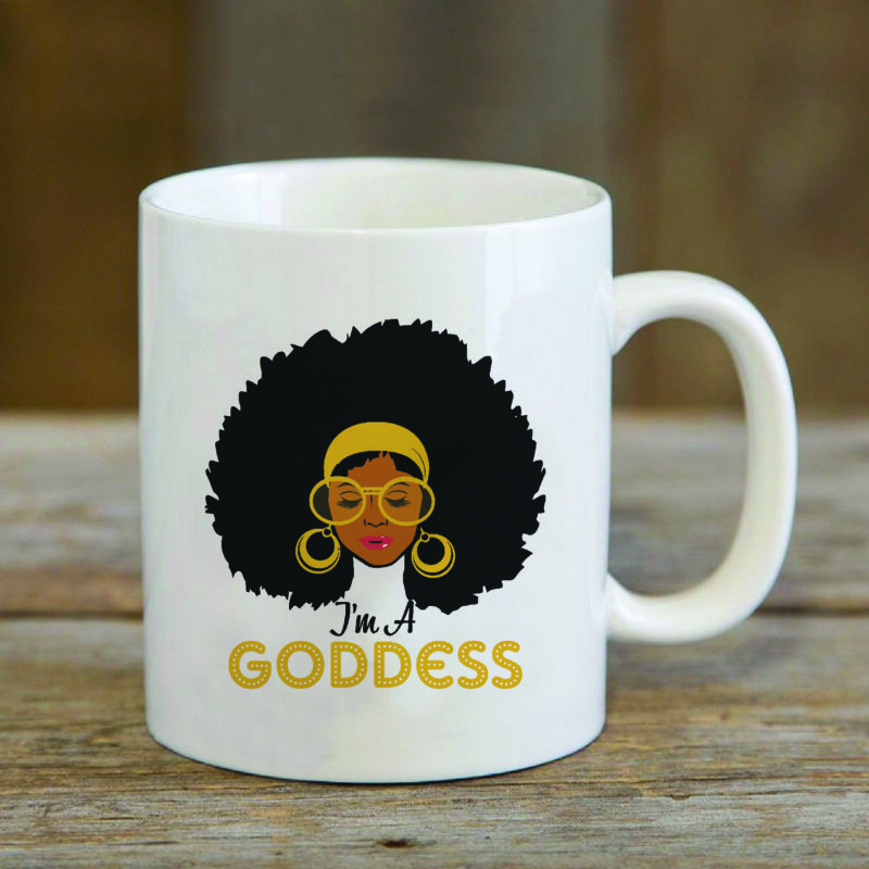 Im A Goddess Black Girl Gifts, Shirt For Black Girl Svg File Diy Crafts Svg Files For Cricut, Silhouette Sublimation Files