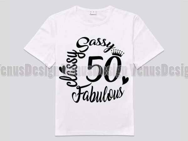 Sassy classy fabulous 50 birthday editable design