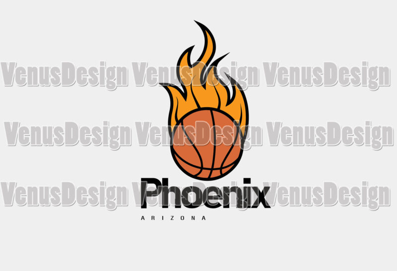 Phoenix Suns Basketball Arizona 2021 Editable Design