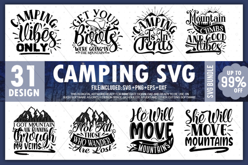 Camping Svg Bundle Buy T Shirt Designs