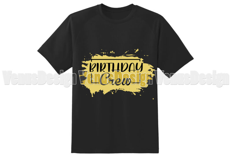 Birthday Crew Editable Design