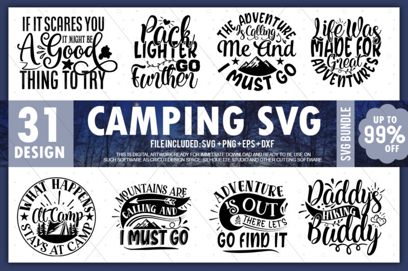 Camping SVG Bundle