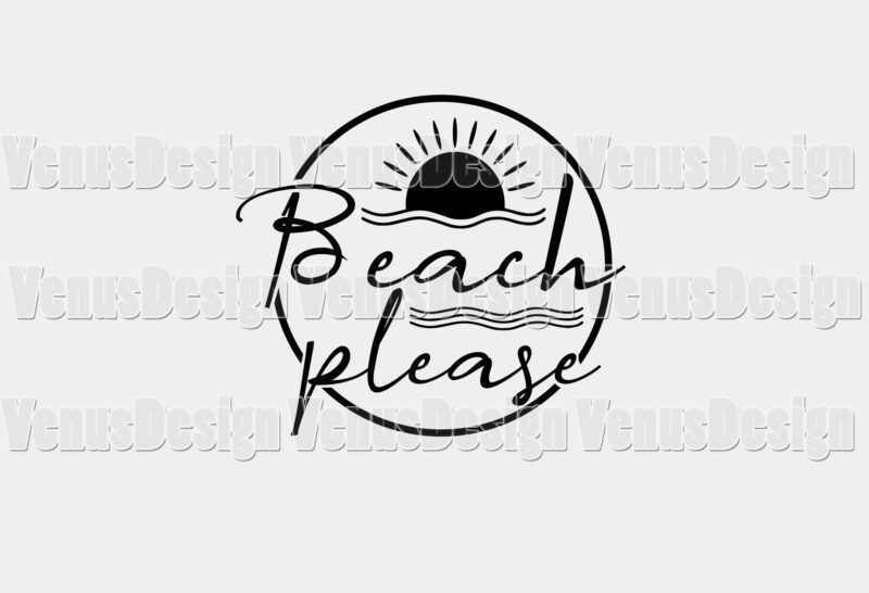 Beach Please Editable Design