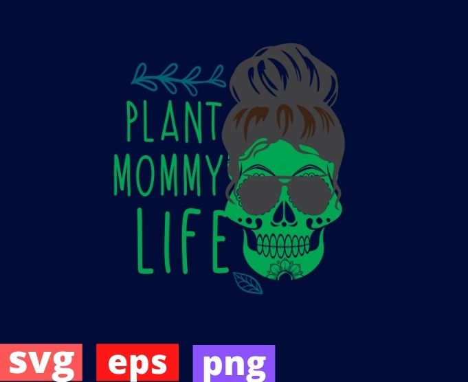 Download Womens Messy Bun Plant Mommy Life Houseplants Lover ...