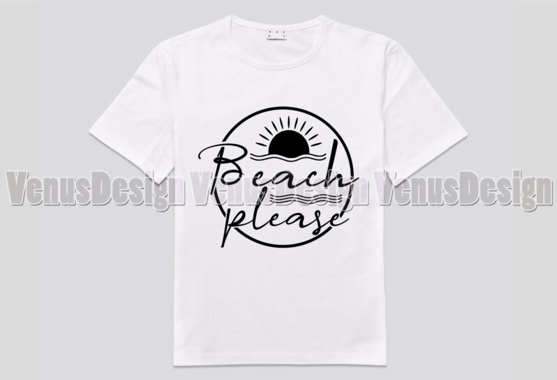 Beach Please Editable Design