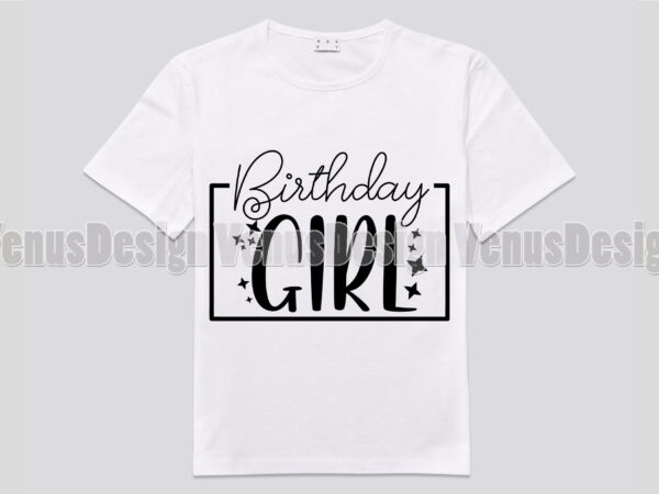 Birthday girl editable design