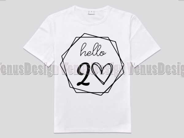 Hello 20 birthday editable design