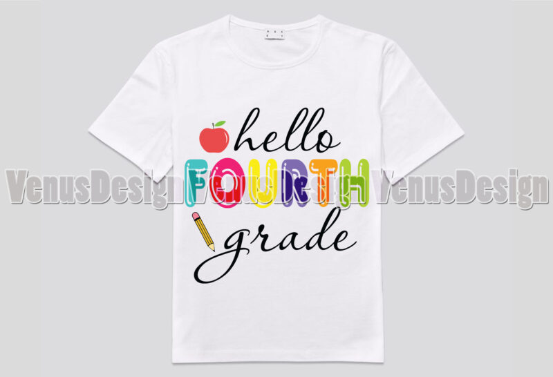 Hello Fourth Grade Back To School Editable Design