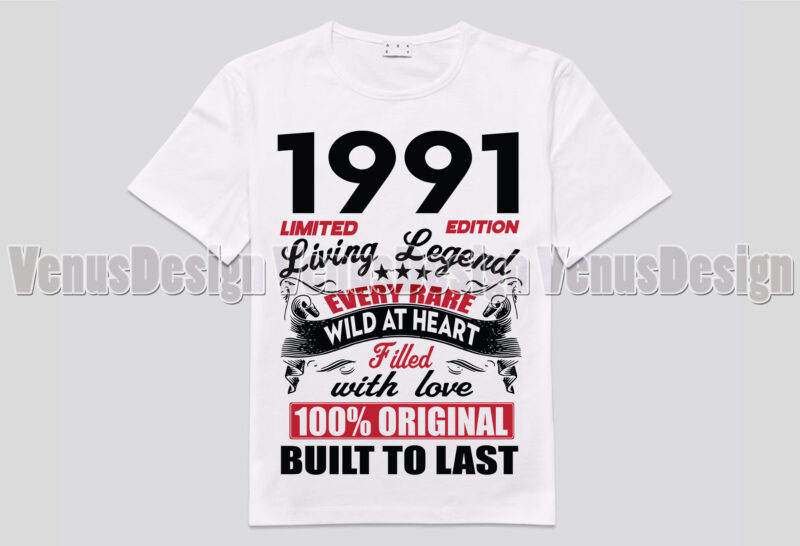 1991 Limited Edition Living Legend Editable Design