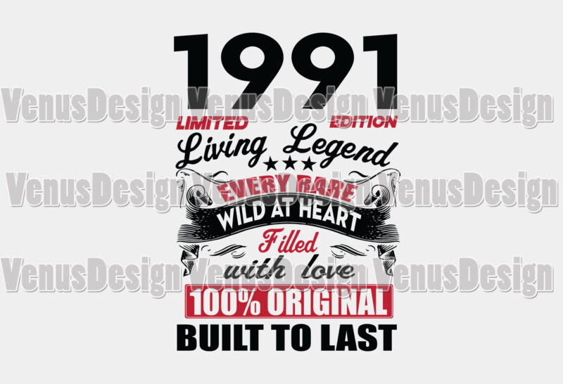 1991 Limited Edition Living Legend Editable Design