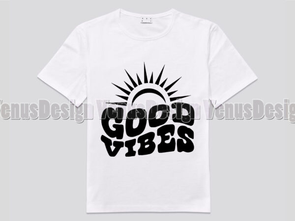 Good vibes editable design