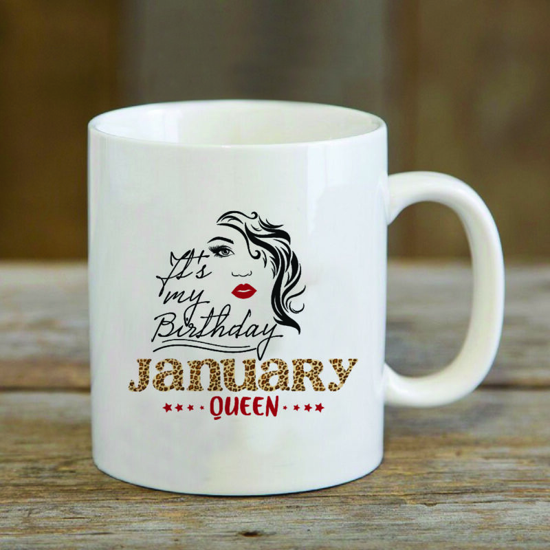 Its My Birthday January Queen Gifts, Shirt For Birthday Queen Svg File Diy Crafts Svg Files For Cricut, Silhouette Sublimation Files