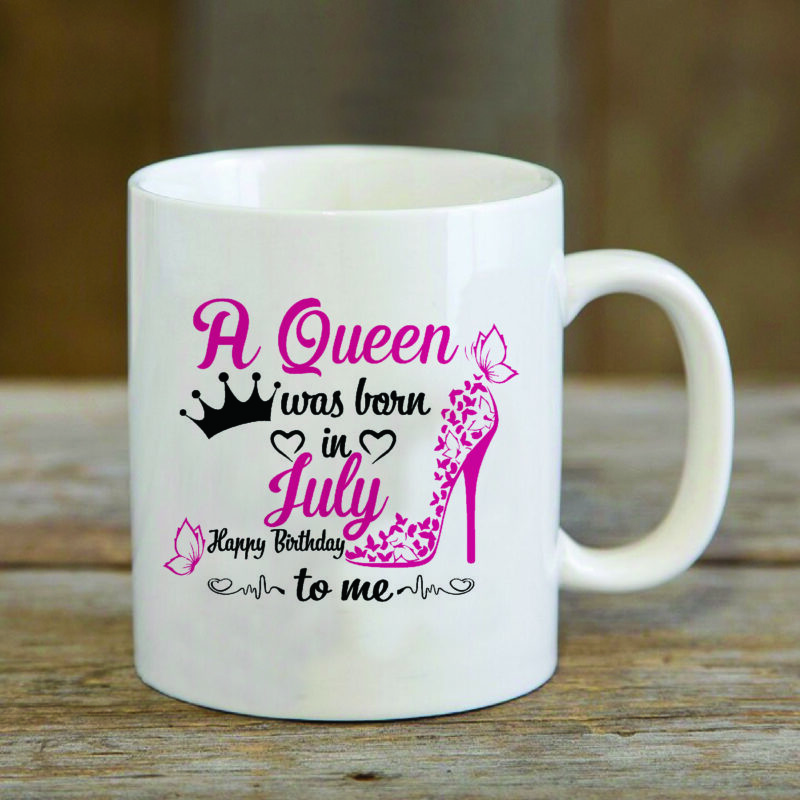 A Queen Was Born In July Gifts, Shirt For Birthday Queen Svg File Diy Crafts Svg Files For Cricut, Silhouette Sublimation Files