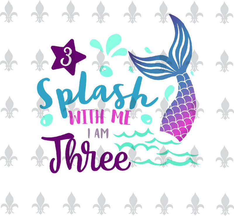 Download Splash With Me Iam Three Birthday Gifts, Shirt For ...