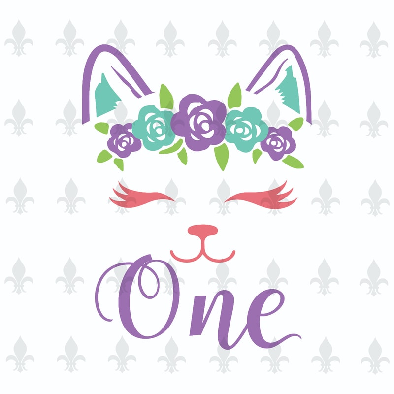 One Birthday Cat Gifts, Shirt For Birthday Kids Svg File Diy Crafts Svg