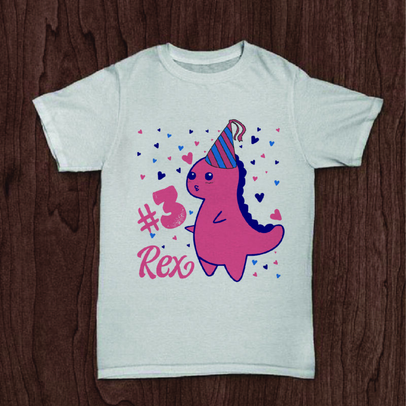 3rd Birthday Rex Gifts, Shirt For Birthday Queen Svg File Diy Crafts Svg Files For Cricut, Silhouette Sublimation Files