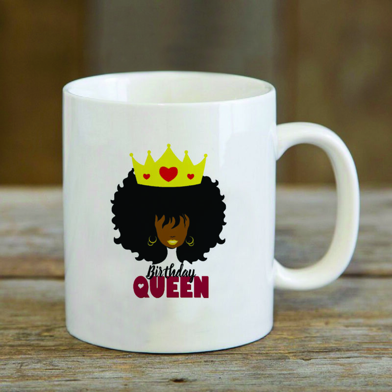 Birthday Queen Black Girl Gifts, Shirt For Black Girl Svg File Diy Crafts Svg Files For Cricut, Silhouette Sublimation Files