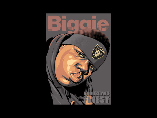 Biggie t shirt template