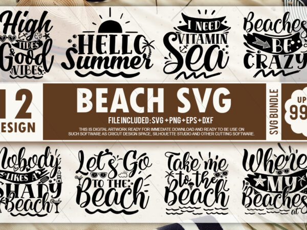 Beach svg bundle t shirt template