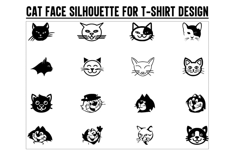 White Cat Meme Face T-shirt Design Vector Download