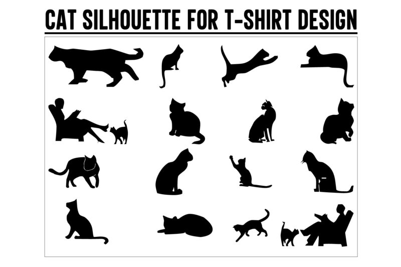 Cat svg, Black cat svg, cat design, design cat bundle