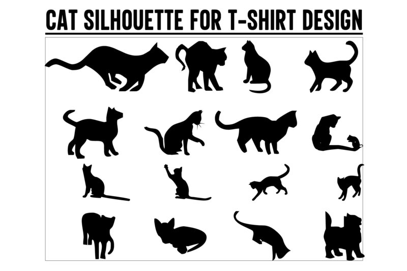 Cat svg, Black cat svg, cat design, design cat bundle