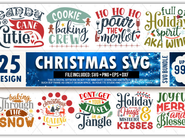 Christmas svg bundle t shirt vector file