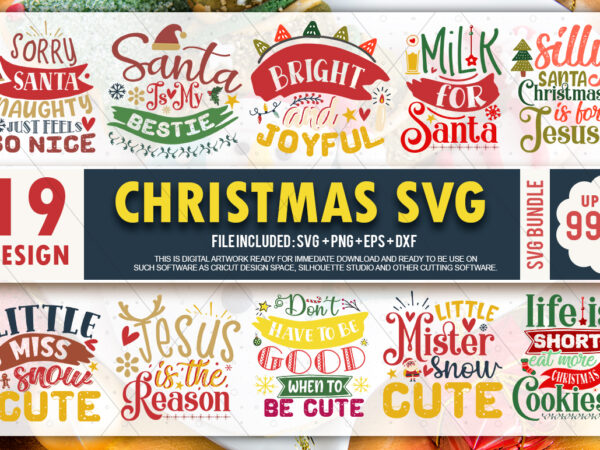 Christmas svg bundle t shirt vector file