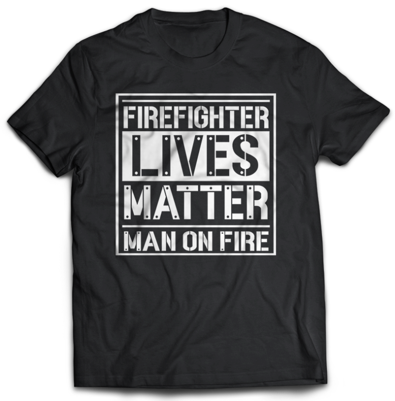 FIREFIGHTER Tshirt Designs Bundle Editable