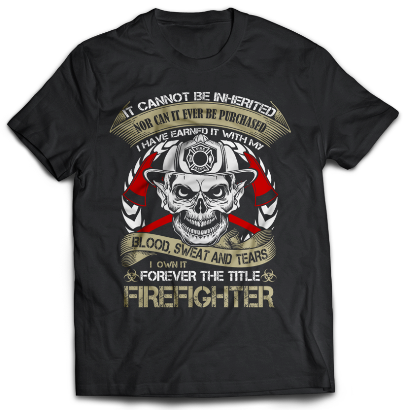 50 Firefighter Tshirt Designs Bundle Editable Buy T Shirt Designs