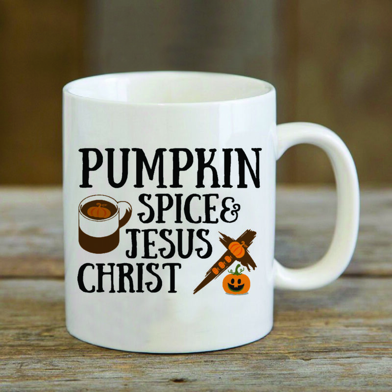 Pumpkin Spice Jesus Christ Fall Gifts, Shirt For Christian Svg File Diy Crafts Svg Files For Cricut, Silhouette Sublimation Files