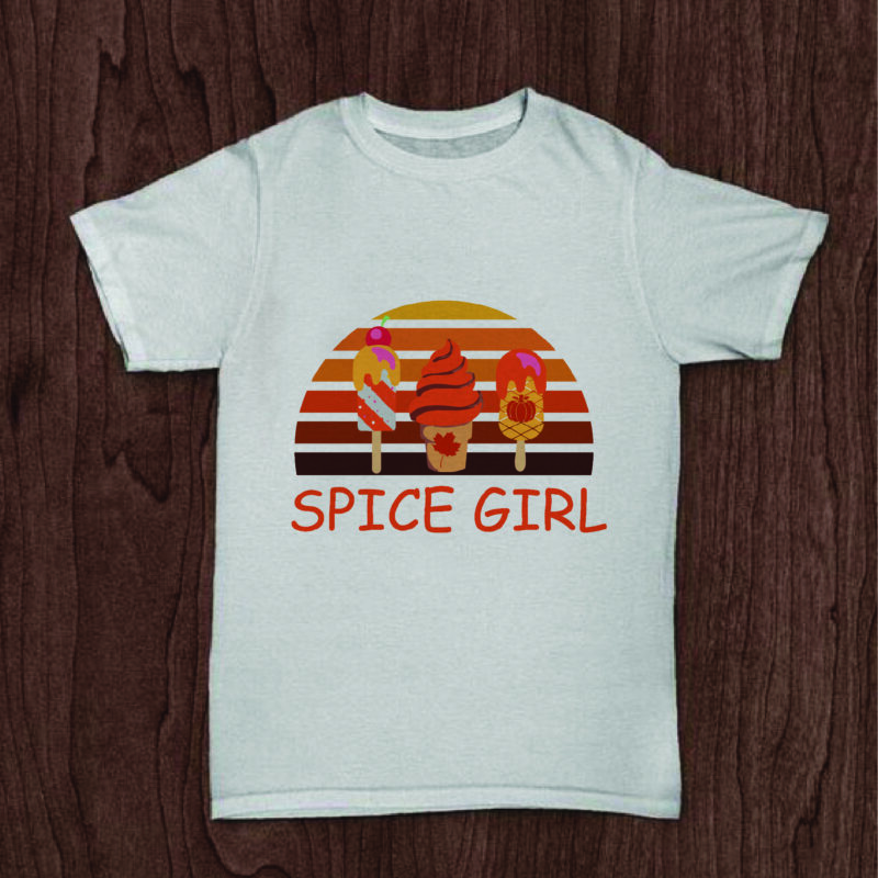 Spice Girl Fall Day Gifts, Shirt For Fall Day Svg File Diy Crafts Svg Files For Cricut, Silhouette Sublimation Files