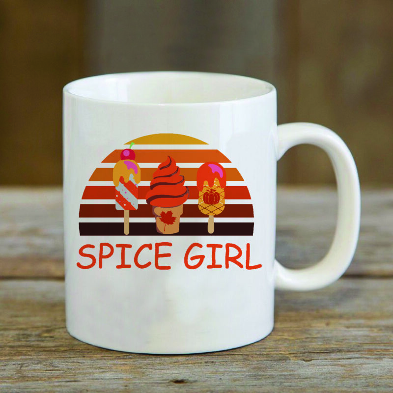 Spice Girl Fall Day Gifts, Shirt For Fall Day Svg File Diy Crafts Svg Files For Cricut, Silhouette Sublimation Files