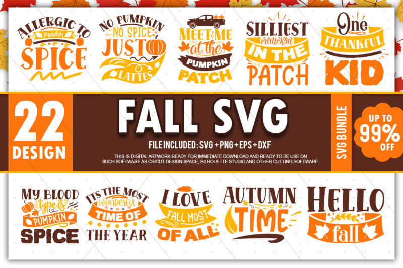 Download Fall Svg Bundle Buy T Shirt Designs