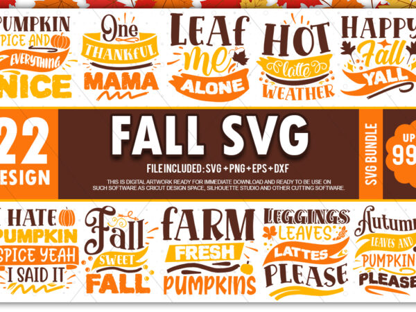 Fall svg bundle t shirt graphic design