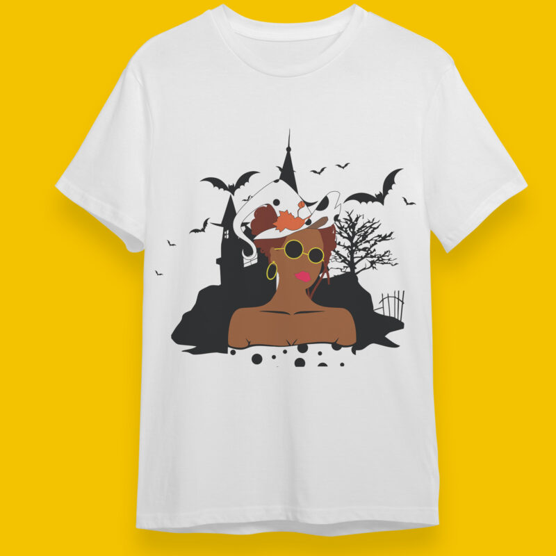 Black Girl Magic Halloween Gifts, Shirt For Halloween Svg File Diy Crafts Svg Files For Cricut, Silhouette Sublimation Files