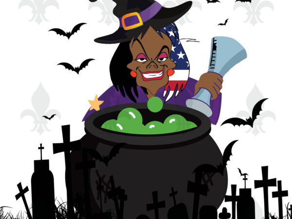 Halloween witch usa flag gifts, shirt for halloween svg file diy crafts svg files for cricut, silhouette sublimation files graphic t shirt