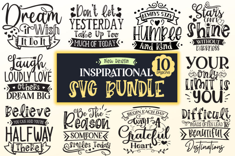 Inspirational SVG Design Bundle