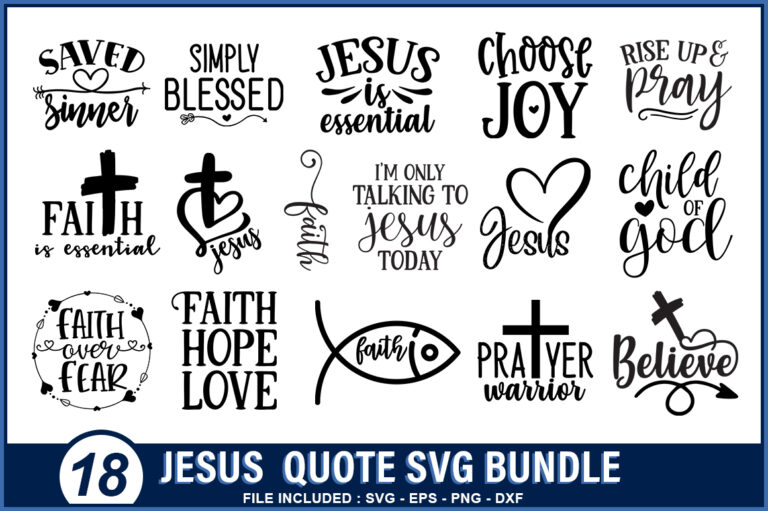 Download Jesus quote SVG Bundle - Buy t-shirt designs