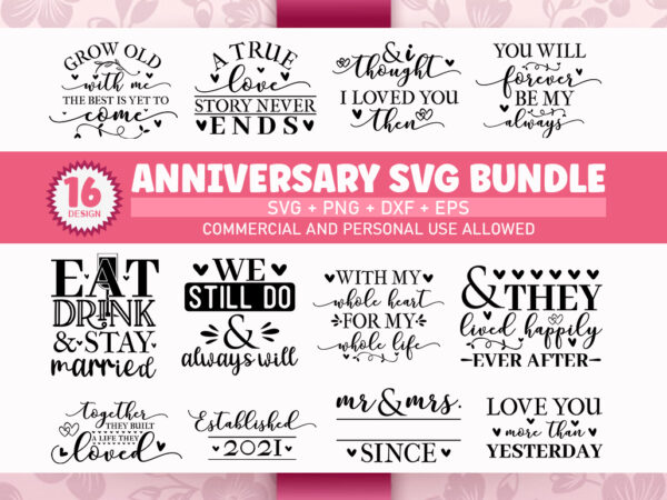 Anniversary svg bundle t shirt vector