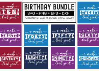 Birthday SVG Bundle