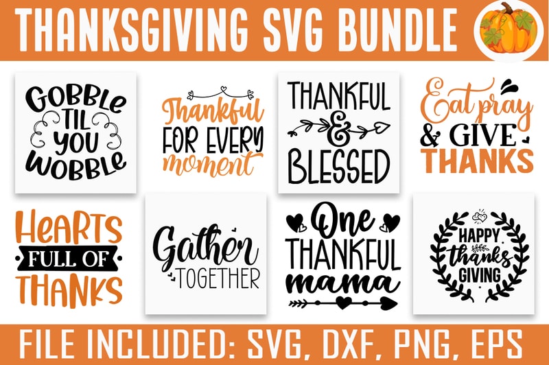 Download Thanksgiving SVG Bundle - Buy t-shirt designs