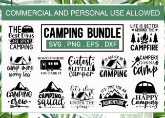 Camping SVG Bundle