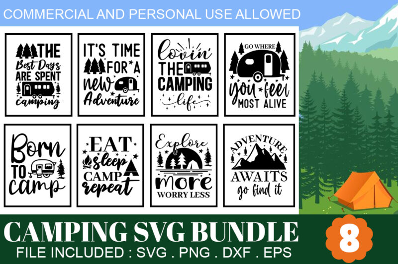 Camping SVG Bundle