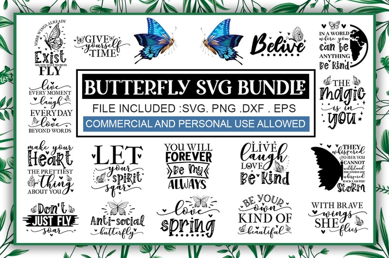 Download Butterfly SVG Bundle - Buy t-shirt designs