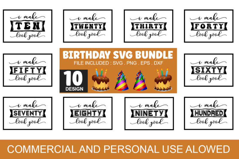 Birthday SVG Bundle