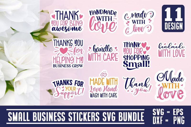 Small Business Stickers SVG Bundle - Buy t-shirt designs