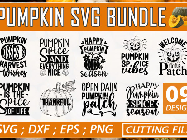 Pumpkin svg bundle t shirt illustration