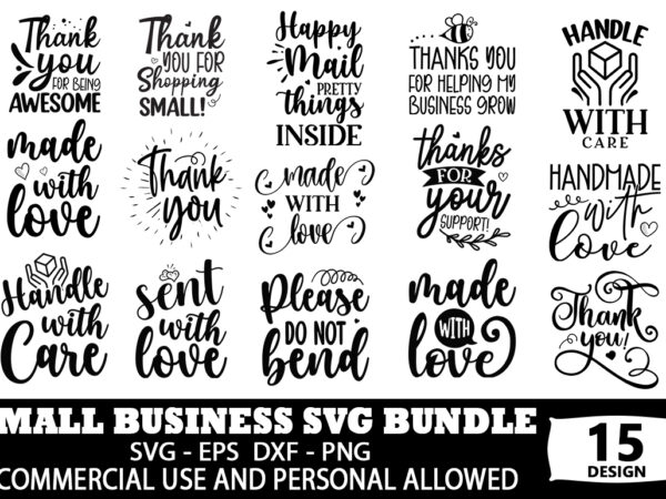 Small business svg bundle t shirt template vector