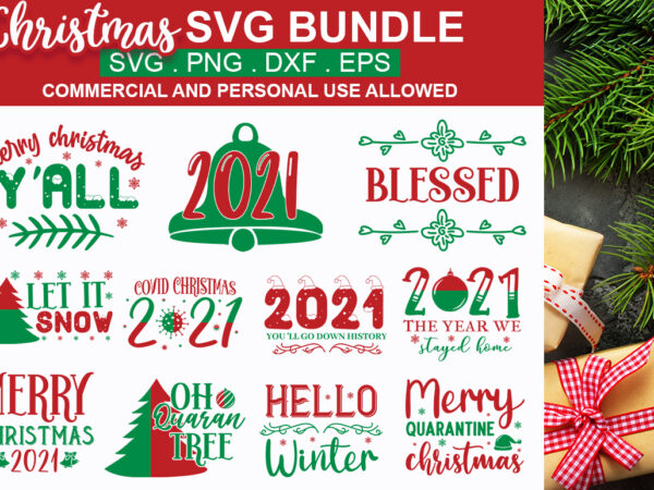 Christmas svg bundle t shirt vector file